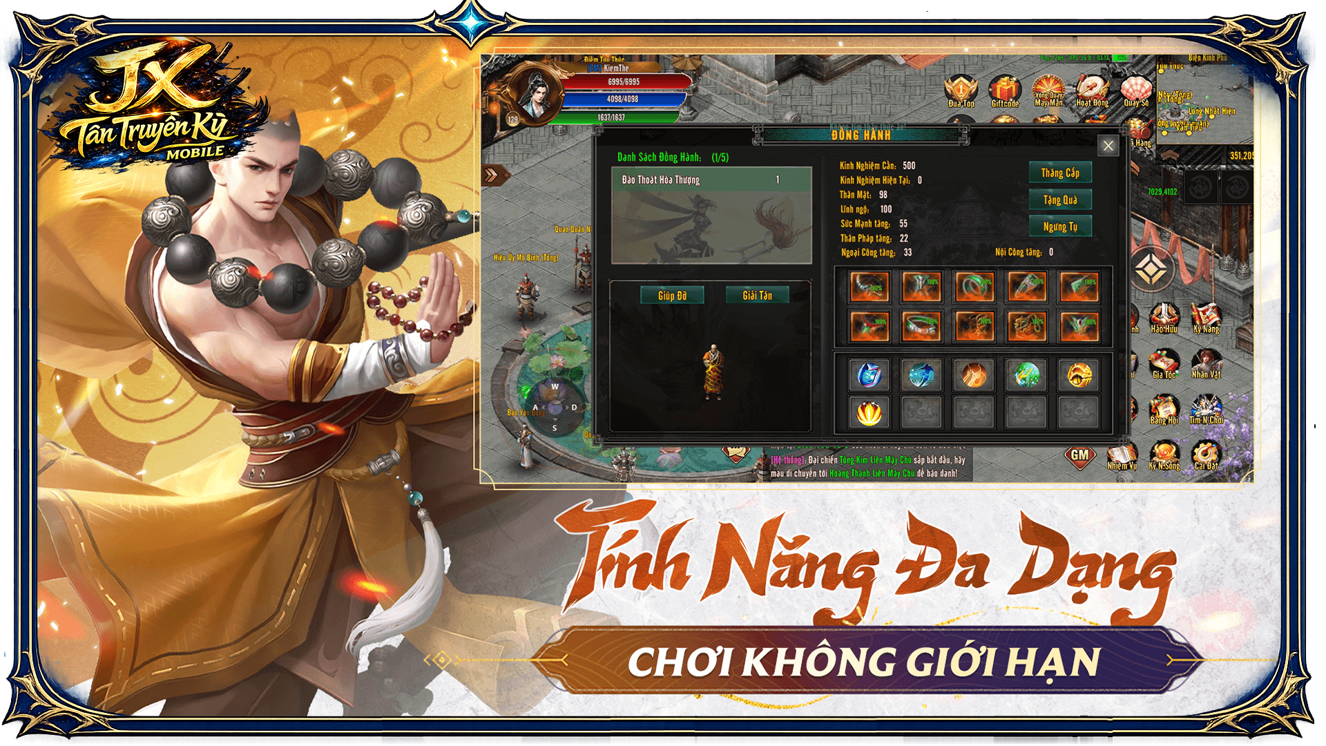 Tính Năng Đa Dạng — Chơi Không Giới Hạn